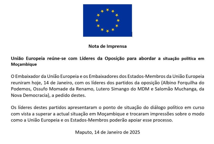 UNIÃO EUROPEIA NO CONTEXTO DOS RECENTES ACONTECIMENTOS POLÍTICOS EM MOÇAMBIQUE